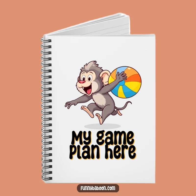 Funny Kawaii Baboon Leaping Notebook: Hilarious Primate Journal for Gifted Ideas